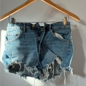 Zara Blue Denim Shorts Size 2